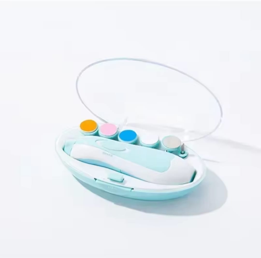 Picture of Kids Baby Nail Trimmer Electric Baby Manicure Pedicure Nail Clippers Cutter Scissors Care Set New Born Kids' safety nail clipper
