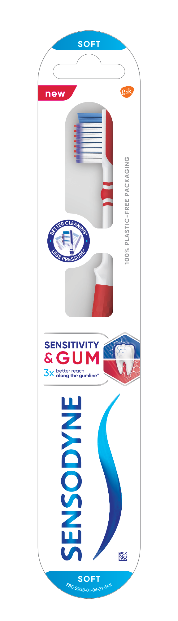 Buy  Sensodyne Sensitivity & Gum Toothbrush 3X effective on gums (Buy 2 Get 1)  at best price in Bangladesh 