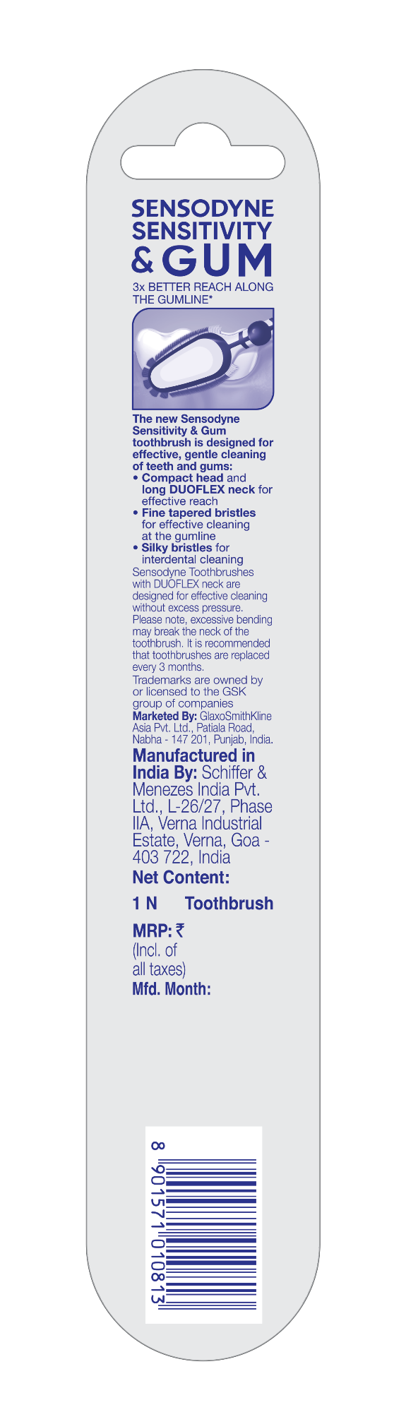 Buy  Sensodyne Sensitivity & Gum Toothbrush 3X effective on gums (Buy 2 Get 1)  at best price in Bangladesh 