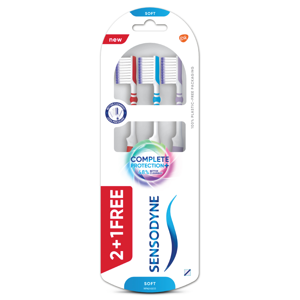 Buy Sensodyne Complete Protection 2+1 Toothbrush at best price in Bangladesh 