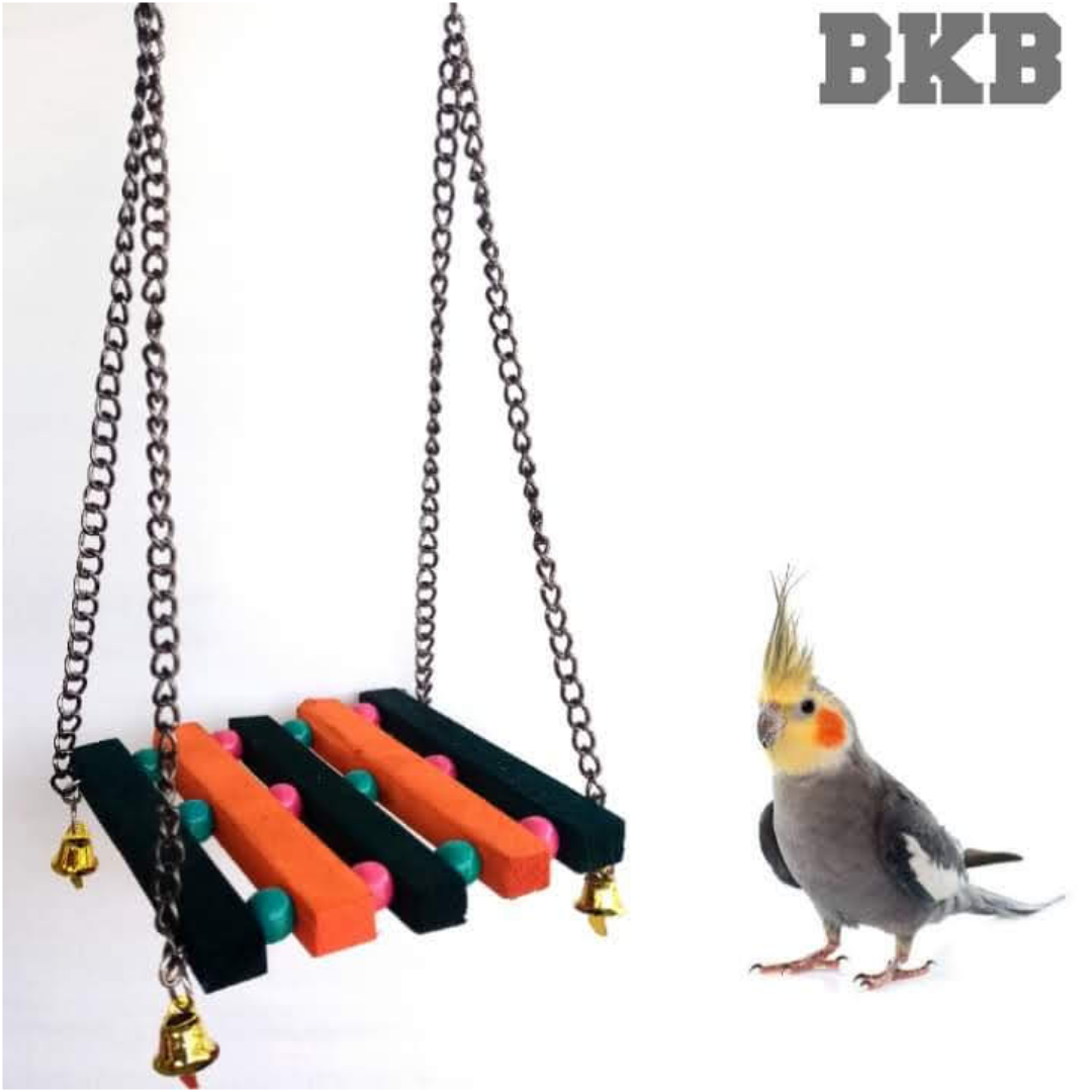 Picture of Birds Swing toy for Budgies, Cockatiel, Parrot, Conure, Java, Finch, Canary and Other Small Birds