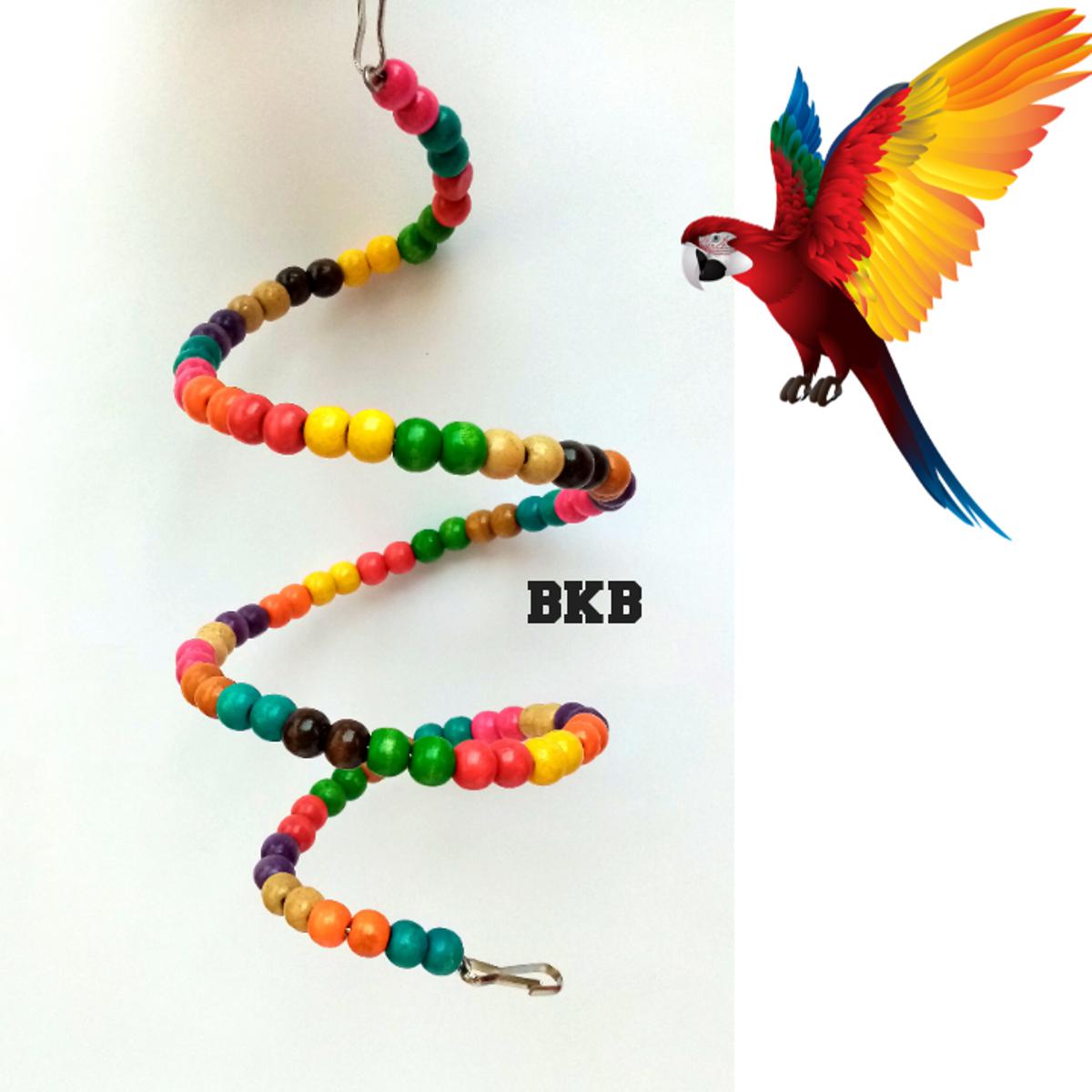 Picture of Bird Ladder toy, Parrot Ladder Swing Bridge lovebird coniur Parrot Swings,Ladders for Pet Trainning bird accessories