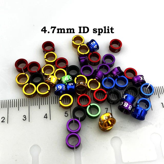 Picture of 2pcs 4.7mm cut ring easy to use any sige lovebird. pet bird products bird accessories