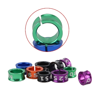 Picture of 2pcs 8mm cut ring easy to use Ringneck parrot. sun coniur.  lory. pigeon. bird products pet bird accessories