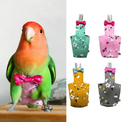 Picture of lovebird diaper dress washable fabrics per bird accessories