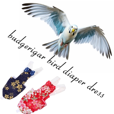 Picture of budgerigar bird diaper dress adjustable diaper dress washable fabrics pet bird accessories bird products