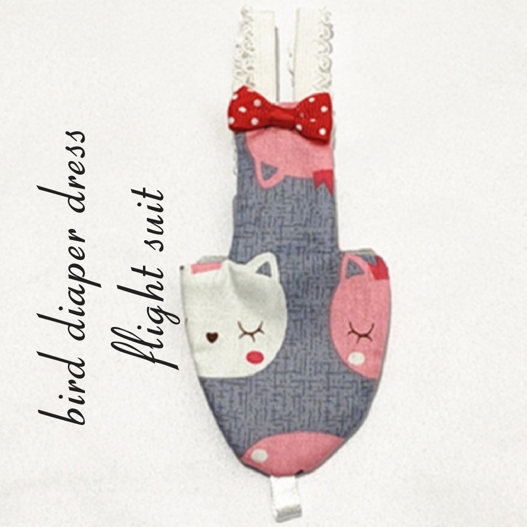 Picture of budgerigar bird diaper dress adjustable diaper dress washable fabrics pet bird accessories bird products