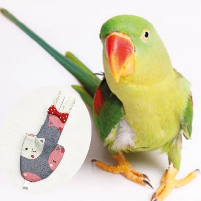 Picture of alex parrot bird diaper dress adjustable bird diaper dress washable fabrics pet bird accessories