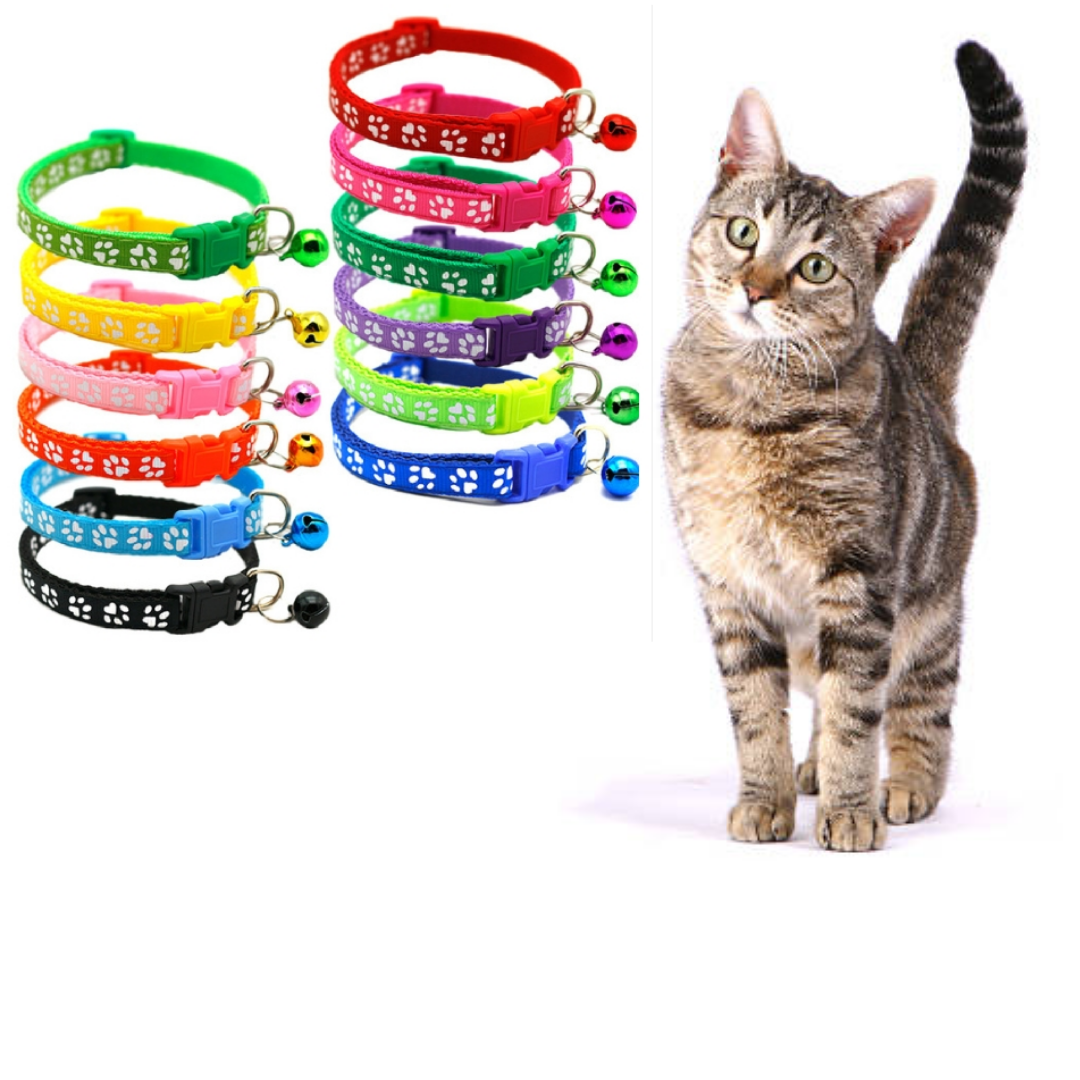 Picture of cat kitten dog puppy bell adjustable pet collar pet products pet accessories
