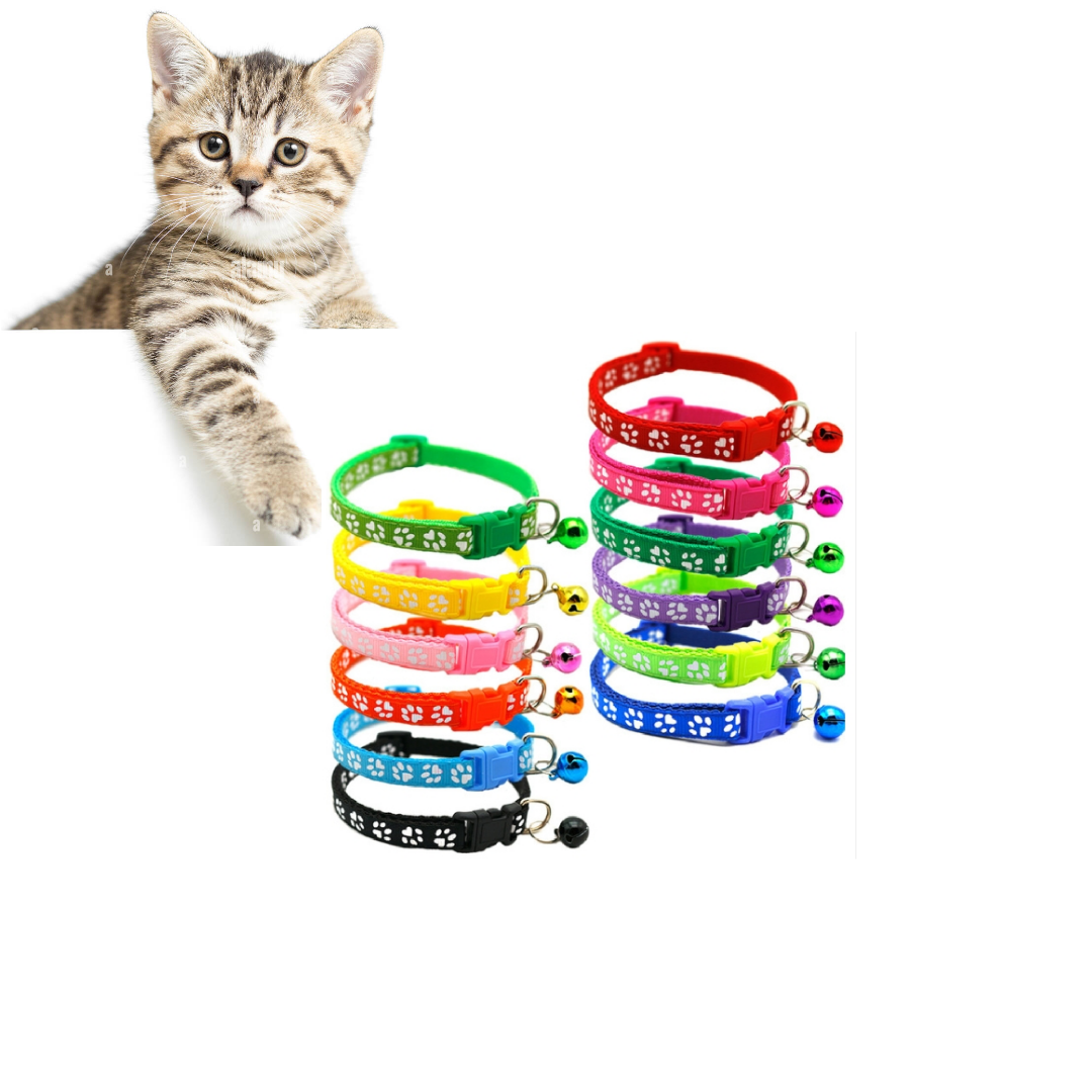 Picture of cat kitten dog puppy bell adjustable pet collar pet products pet accessories