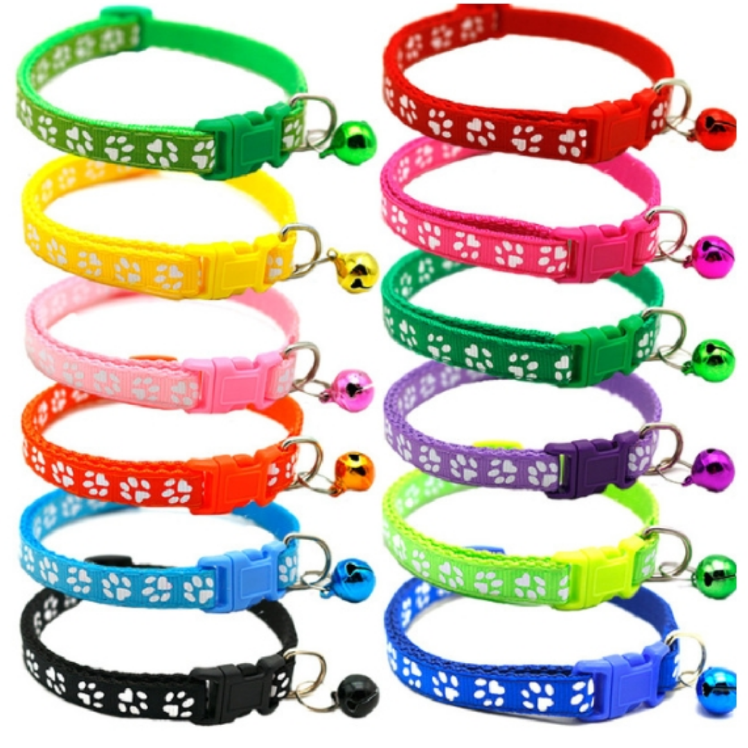 Picture of cat kitten dog puppy bell adjustable pet collar pet products pet accessories