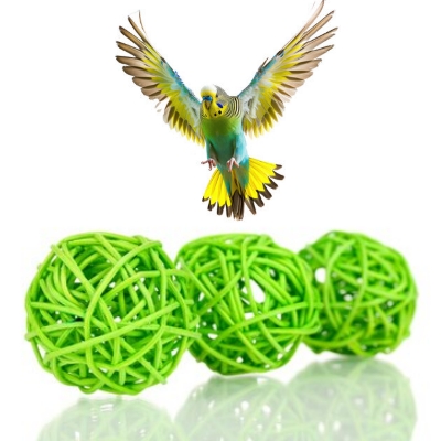 Picture of bamboo ball toy for bird (4pcs) pet bird toy bird products bird accessories