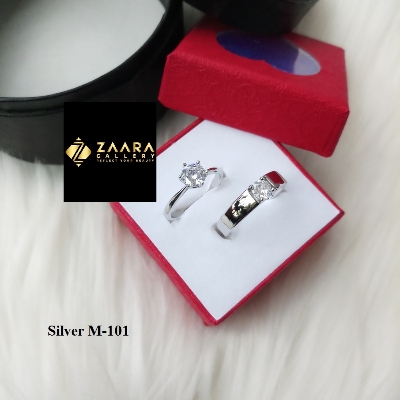 Picture of Valentine Couple Rings for Women and Men with Box - 2 Pieces (Grade-1 Quality) (Imported) - Rings - Ring - Ring for Women and Men
