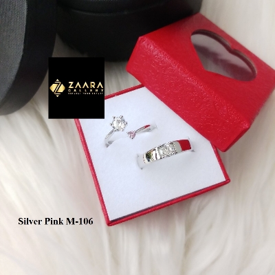 Picture of Valentine Couple Rings for Women and Men with Box - 2 Pieces (Grade-1 Quality) (Imported) - Rings - Ring - Ring for Women and Men