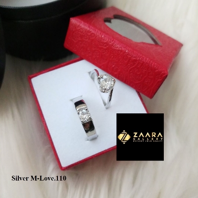 Picture of Valentine Couple Rings for Women and Men with Box - 2 Pieces (Grade-1 Quality) (Imported) - Rings - Ring - Ring for Women and Men