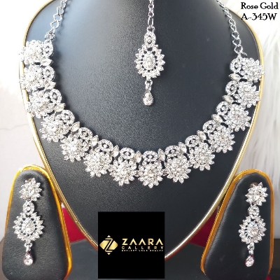 Picture of Imported Fashionable Wedding / Party / Bridal Necklace & Earrings Set for Women M-MVC7770 - Necklace Set for Women - Necklace Tikli Earrings Set