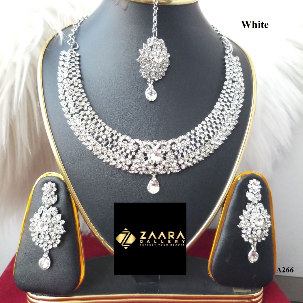 Picture of Imported Fashionable Wedding / Party / Bridal Necklace & Earrings Set for Women M-MVC7770 - Necklace Set for Women - Necklace Tikli Earrings Set