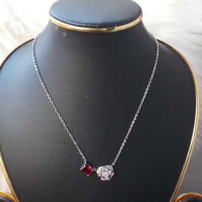 Picture of Fashionable Long Chain Stone Pendant /Locket Necklace For Women & girls (Imported)