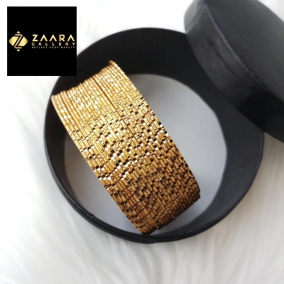 Picture of City Gold Bangles/ Gold Plated Metal Bangles For Women (Imported) 24 Pieces M-GP6171 - Bangles