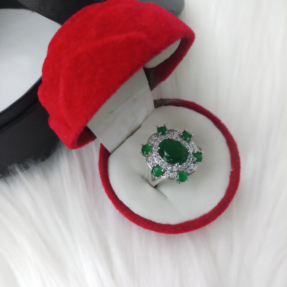 Picture of Korean Fashion Stone Finger Ring For Women With Free Box - 1 Piece (Imported) M-FRBS571 - Rings For Girls