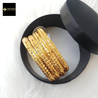 Picture of City Gold Bangles/ Gold Plated Bangles For Women (Imported) M-IGP9053 - 4 pieces - Bangles For Women - Bangles- চুড়ি