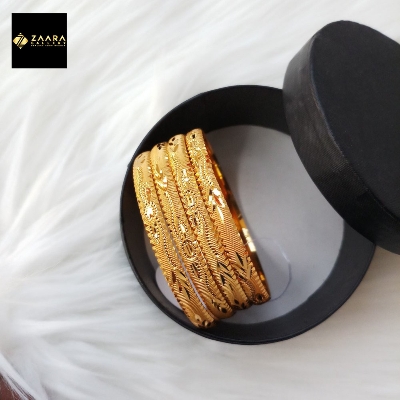 Picture of City Gold Bangles/ Gold Plated Bangles For Women (Imported) M-IGP9051 - 4 Pieces - Bangles For Women - Bangles- চুড়ি