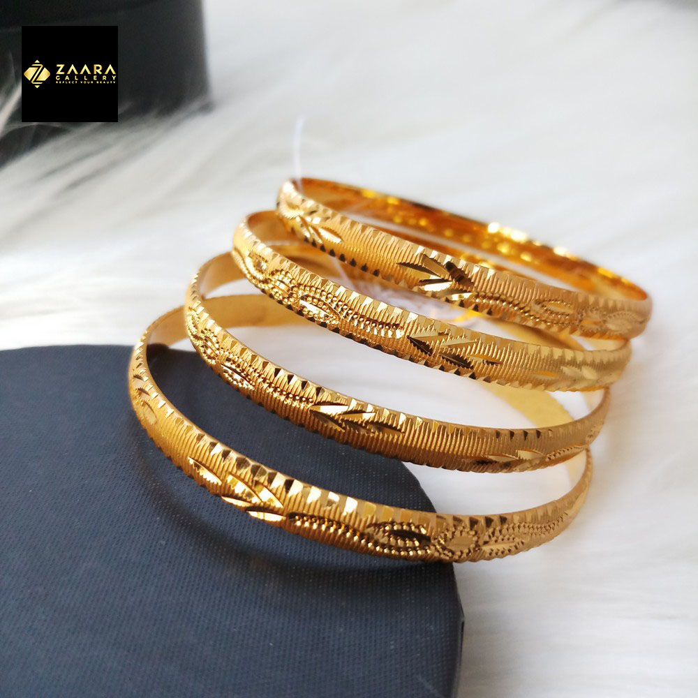 Picture of City Gold Bangles/ Gold Plated Bangles For Women (Imported) M-IGP9051 - 4 Pieces - Bangles For Women - Bangles- চুড়ি