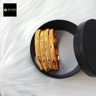 Picture of City Gold Bangles/ Gold Plated Bangles For Women (Imported) M-IGP9051 - 4 Pieces - Bangles For Women - Bangles- চুড়ি