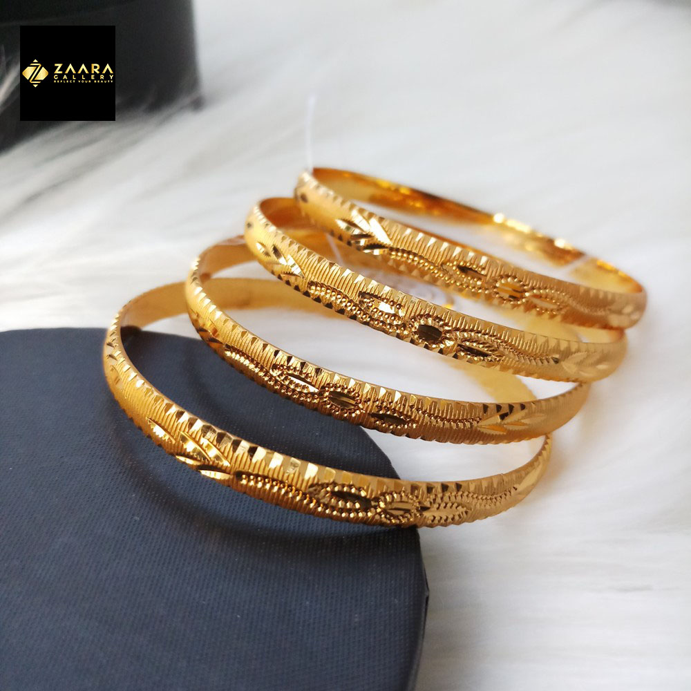 Picture of City Gold Bangles/ Gold Plated Bangles For Women (Imported) M-IGP9051 - 4 Pieces - Bangles For Women - Bangles- চুড়ি