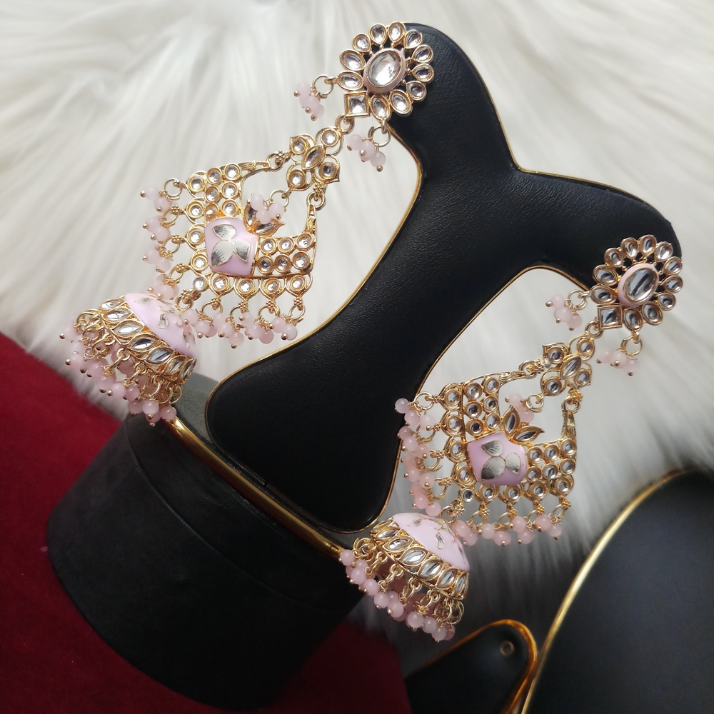 Picture of Jaypuri Meenakari Stone Multicolor Earrings For Women (Imported) M-JMEM470A - 1 Pair - Earrings for Women - Earrings - Ear rings