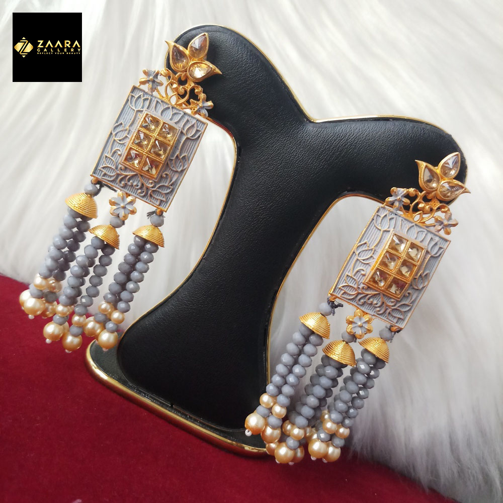 Picture of Jaypuri Art Multicolor Earrings For Women (Imported) M-JMIND-300ALLINONE - 1 Pair - Earrings - Ear Rings