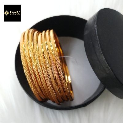 Picture of City Gold Bangles/ Gold Plated Metal Bangles For Women (Imported) M-IGP9057 - 8 Pieces - Bangles