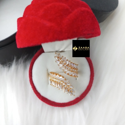 Picture of Diamond Cut AD Stone Finger Ring for Women & Girls With Free Box (Imported) (M-DCFR2200) - 1 Piece - Rings