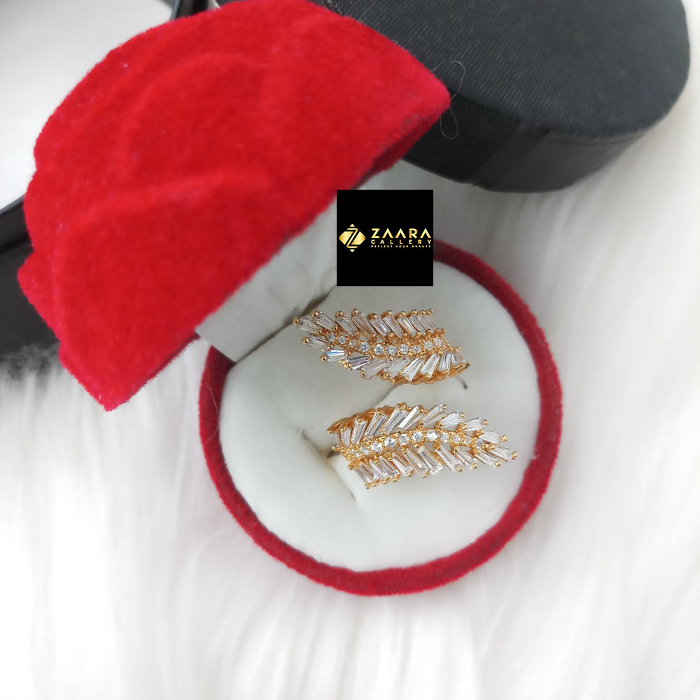 Picture of Diamond Cut AD Stone Finger Ring for Women & Girls With Free Box (Imported) (M-DCFR2200) - 1 Piece - Rings