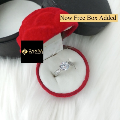 Picture of Stone Finger Ring (Imported) for Women & Girls With Free Box (M-FRC2023) - 1 Piece - Rings - Ring - Ring for Women - Ring for Girls