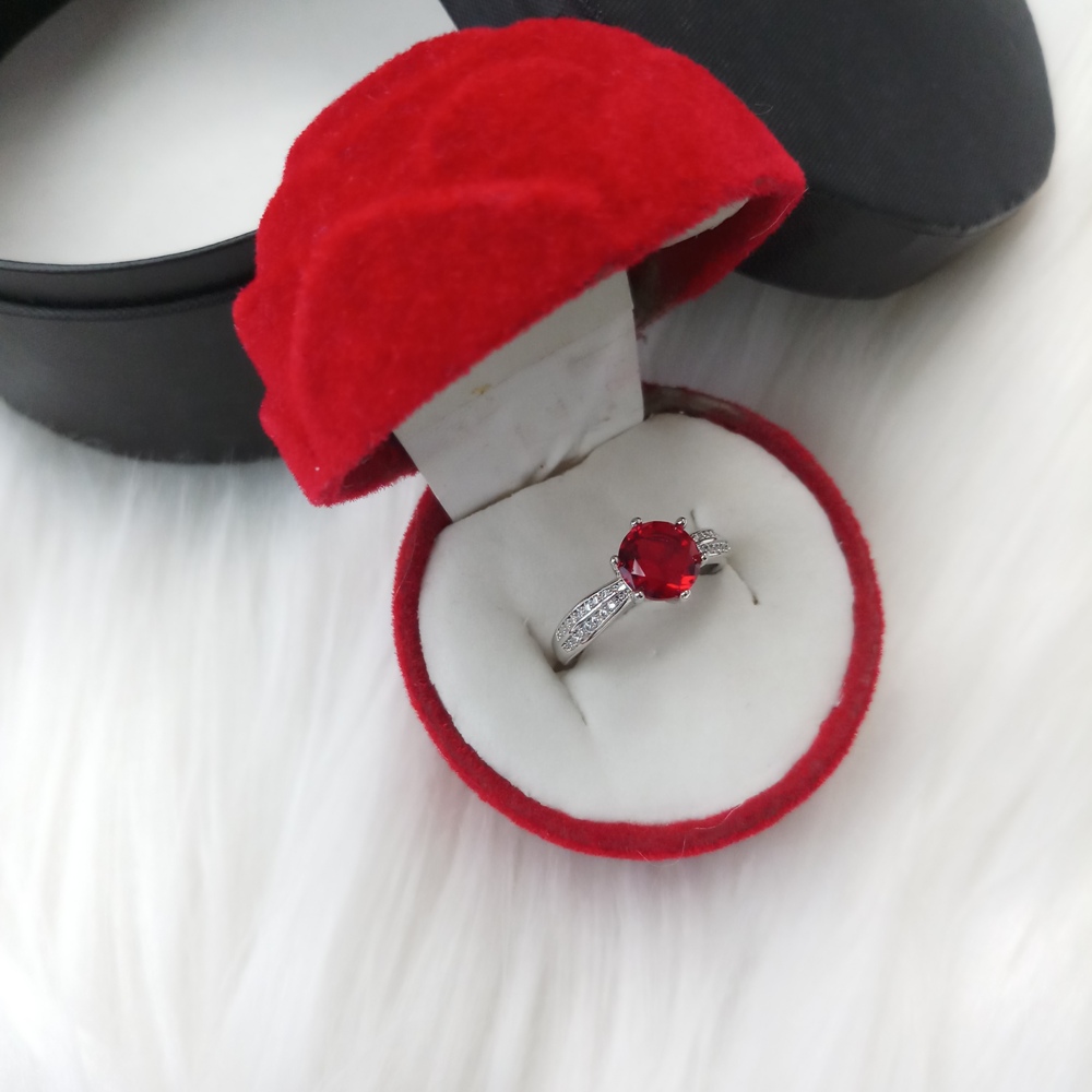 Picture of Stone Finger Ring (Imported) for Women & Girls With Free Box (M-FRC2023) - 1 Piece - Rings - Ring - Ring for Women - Ring for Girls