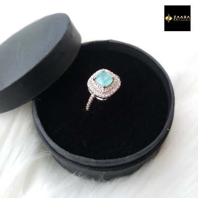 Picture of Stone Finger Ring For Women & Girls With Free Box (Imported) (M-FRC2026) - 1 Piece - Ring For Girls- Rings