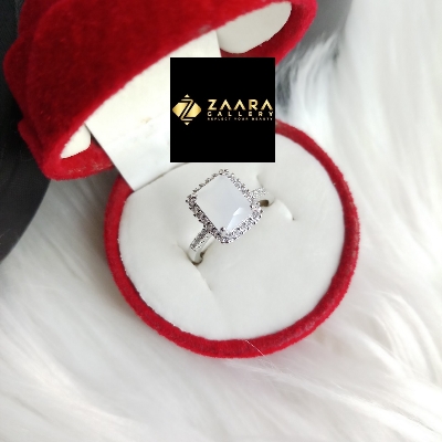 Picture of Stone Finger Ring For Women & Girls With Free Box (Imported) (M-FRC2025) - 1 Piece - Ring For Girls - Rings