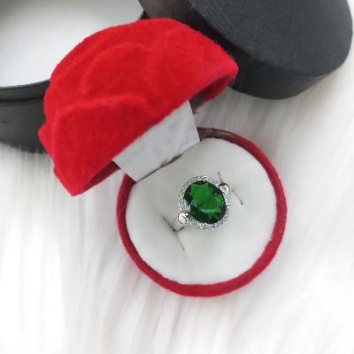 Picture of Stone Finger Ring for Women & Girls With Free Box (Imported) (M-FRC2029) - 1 Piece- Rings