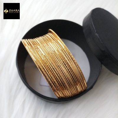 Picture of City Gold Bangles/ Gold Plated Metal Bangles For Women (Imported) M-CT7030 - 24 Pieces - Bangles For Women - Bangles - চুড়ি