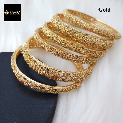 Picture of Jaypuri Majak Copper Bangles/ Brass Bangles For Women (Imported) M-JB7018 - 6 Pieces Set Bangles - Bangles