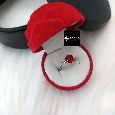 Picture of Glass Stone Finger Ring for Women & Girls With Free Box (Imported) (M-FRC2042) - 1 Piece