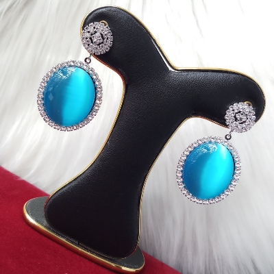 Picture of American Style Stone Earrings For Women & Girls (Multicolor) - 1 Pair M-ST530 - Earrings for Women - Earrings - Earrings