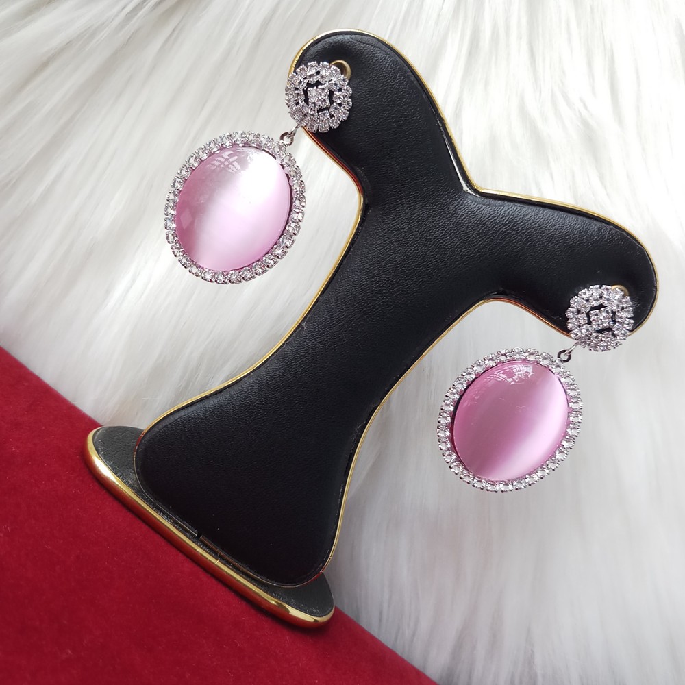 Picture of American Style Stone Earrings For Women & Girls (Multicolor) - 1 Pair M-ST530 - Earrings for Women - Earrings - Earrings