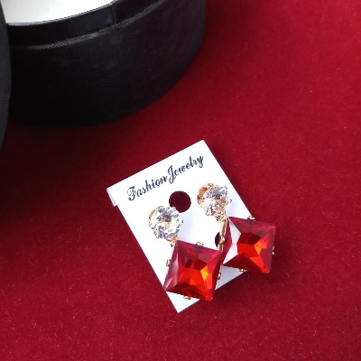 Picture of Stone Earrings For Women & Girls (Multicolor) - 1 Pair M-ST176000 - Ear ring - Earrings - Earrings for Girls - Earrings for Women - কানের দুল