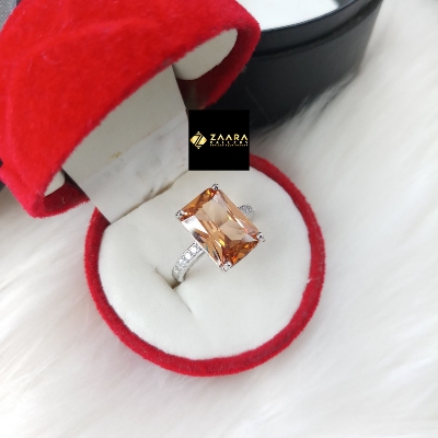 Picture of Square Shape Stone Finger Ring For Women & Girls With Free Box (Imported) (M-FRC2043) - 1 Piece - Ring For Girls