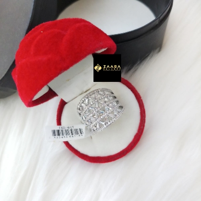 Picture of Diamond Cut AD Stone Gold Finger Ring for Women & Girls With Free Box (Imported) - 1 Piece (M-DCFR22022ALLGS) - Rings - Ring - Ring for Women - Ring for Girls