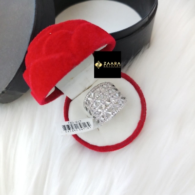 Picture of Diamond Cut AD Stone Gold Finger Ring for Women & Girls With Free Box (Imported) - 1 Piece (M-DCFR22022ALLGS) - Rings - Ring - Ring for Women - Ring for Girls