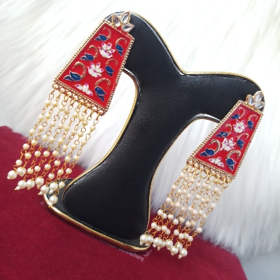 Picture of Jaypuri Meenakari Multicolor Earrings for Women (Imported) - 1 Pair M-JME530 - Earrings - Earrings for Girls - Earrings for Women