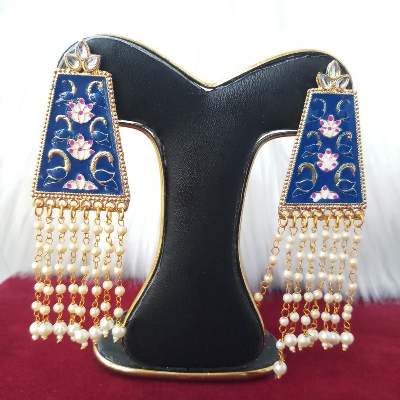 Picture of Jaypuri Meenakari Multicolor Earrings for Women (Imported) - 1 Pair M-JME530 - Earrings - Earrings for Girls - Earrings for Women